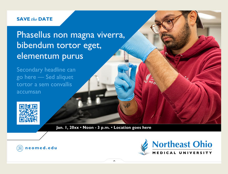 An example of a postcard you can make in Canva