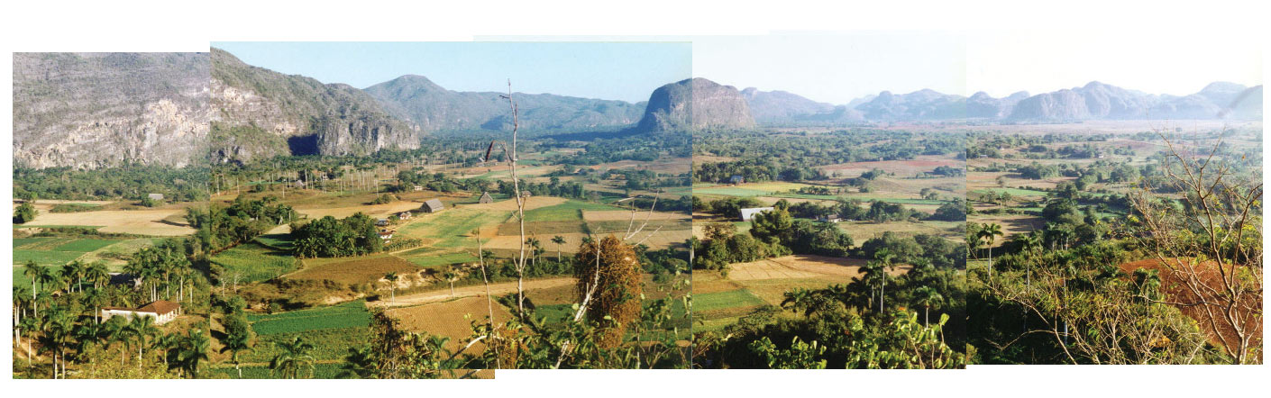 A mountain landscape in Cuba.