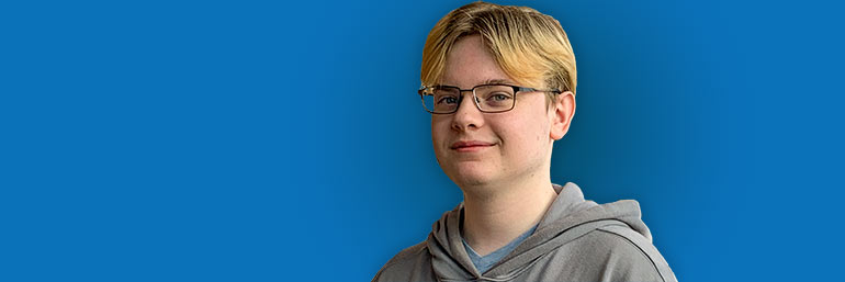 Jarod Cummings, a Bio-Med senior at NEOMED.