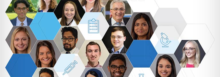 A collage of students who put together the Journal of Medical Sciences at NEOMED.
