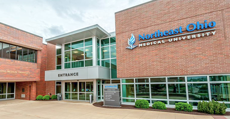 neomed-exterior-768-400 The exterior of NEOMED in Rootstown, Ohio.