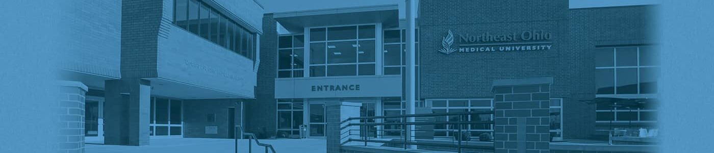 The exterior of NEOMED in Rootstown, Ohio.