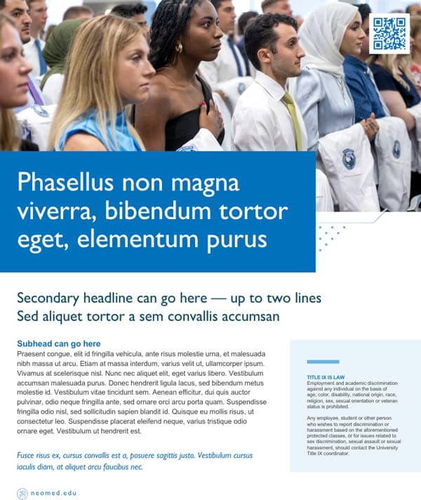 An example of a flyer you can make in Canva