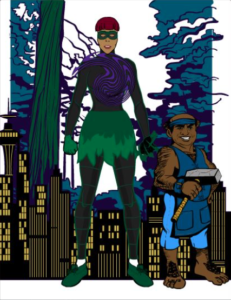 Graphic of Superheros