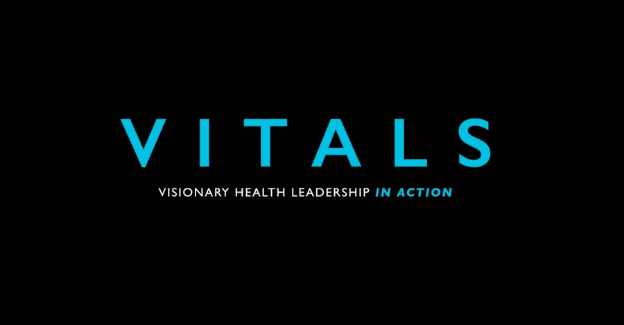 The VITALS logo on a black background.